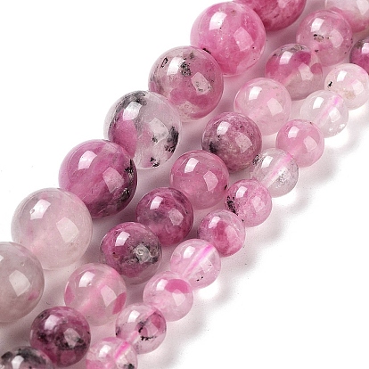 Натуральные вишневые агатовые бусины, круглые