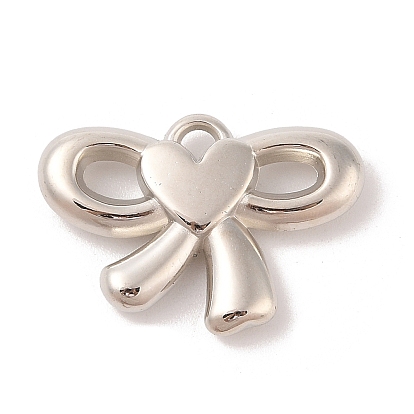 Пластмассовые подвески ccb, бантом с сердцем