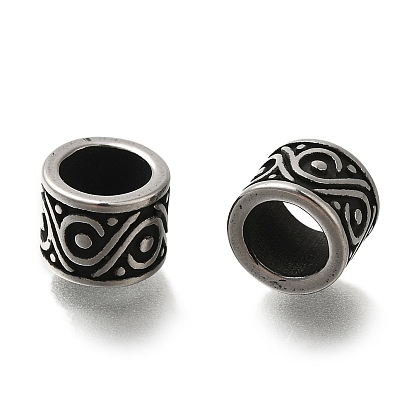 304 из нержавеющей стали европейские шарики, бусины с большим отверстием, колонка