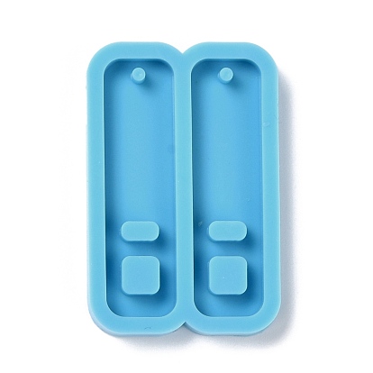 DIY Pendant Silicone Molds, for Earring Making, Resin Casting Molds, For UV Resin, Epoxy Resin Jewelry Making, Rectangle