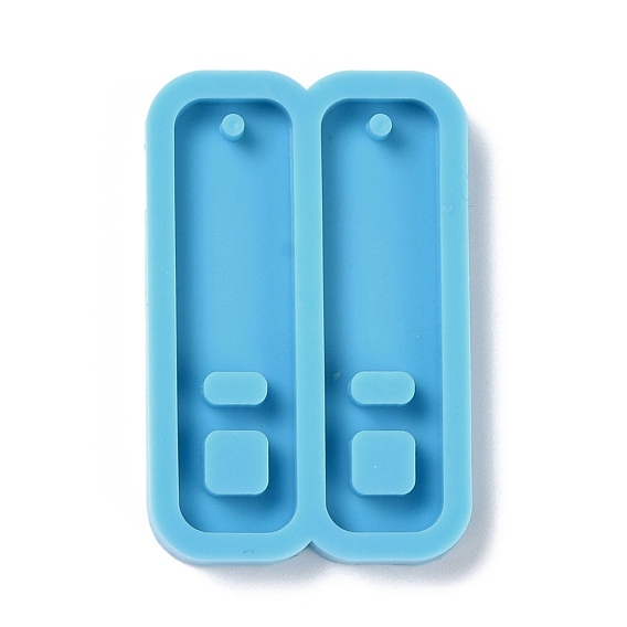 DIY Pendant Silicone Molds, for Earring Making, Resin Casting Molds, For UV Resin, Epoxy Resin Jewelry Making, Rectangle