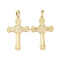 Латунные микро проложить кубического циркония подвески, крестик, стойки покрытие, долговечный, без свинца и без кадмия