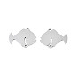 304 Stainless Steel Connector Charms, Fish