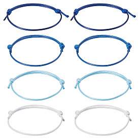 60шт 4 цвета корейский вощеный полиэфирный шнур изготовление браслета, для изготовления ювелирных изделий