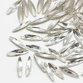 Сделай сам указал назад k 9 стеклянные кабошоны со стразами, случайное цветное покрытие, граненые, лошадиный глаз 