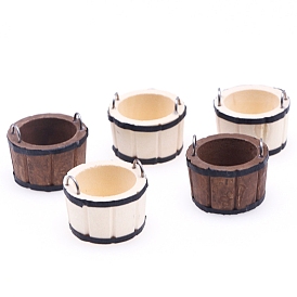 Modèle miniature de tonneau en bois, accessoires de maison de poupée micro paysage, faire semblant de décorations d'accessoires