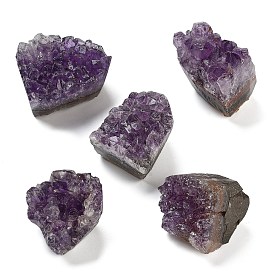 Nuggets Natural Amethyst Geode Crystal Cluster, for Feng Shui Home Ornaments