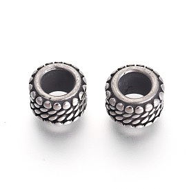 304 Stainless Steel Beads, Rondelle