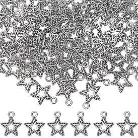 100 шт. Подвески из сплава в тибетском стиле, звезда