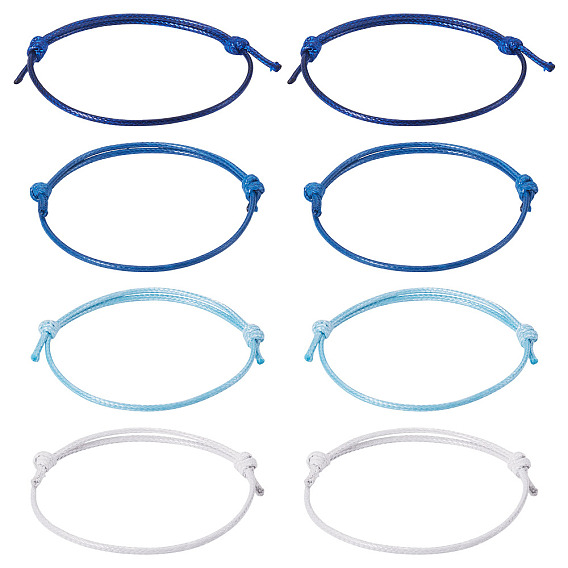 60шт 4 цвета корейский вощеный полиэфирный шнур изготовление браслета, для изготовления ювелирных изделий