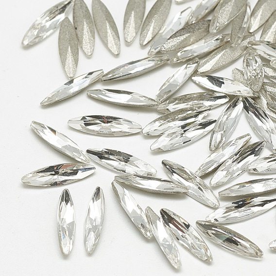 Сделай сам указал назад k 9 стеклянные кабошоны со стразами, случайное цветное покрытие, граненые, лошадиный глаз 