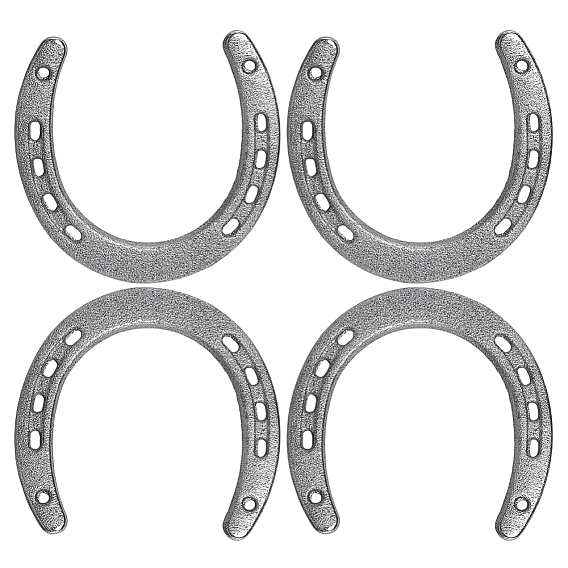 4шт. чугунные настенные украшения в форме подковы, домашнего декора