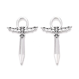 Тибетский сплав стиля большие кулоны, амулеты в виде летучих мышей и мечей