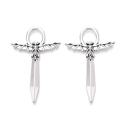 Тибетский сплав стиля большие кулоны, амулеты в виде летучих мышей и мечей