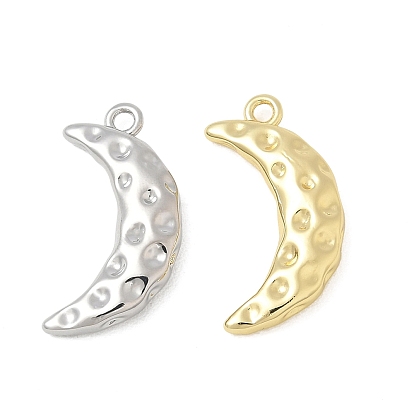 Латунные подвески, луна с текстурными подвесками, стойки покрытие, долговечный, без кадмия и без свинца
