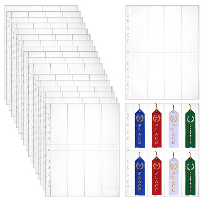 10шт. пластиковые обложки для фотокарточек в виде карманов для папки, прямоугольные