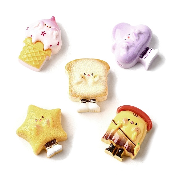 Симпатичные кабошоны из непрозрачной смолы