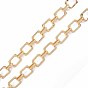 Rectangle Alloy Link Chains, with Spool, Cadmium Free & Nickel Free & Lead Free, Unwelded