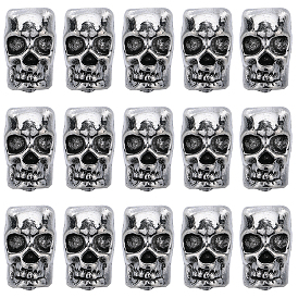 Сплавочные европейские бусины, бусины с большим отверстием, череп