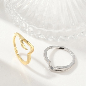 Латунные кольца на палец для женщин, долговечный, без свинца и без кадмия, стойки покрытие