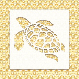 PET Plastic Drawing Painting Stencils Templates, For DIY Scrapbooking, Square, White