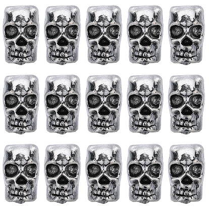 Сплавочные европейские бусины, бусины с большим отверстием, череп