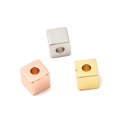 Латунные бусины, долговечный, без кадмия и без свинца, кубические