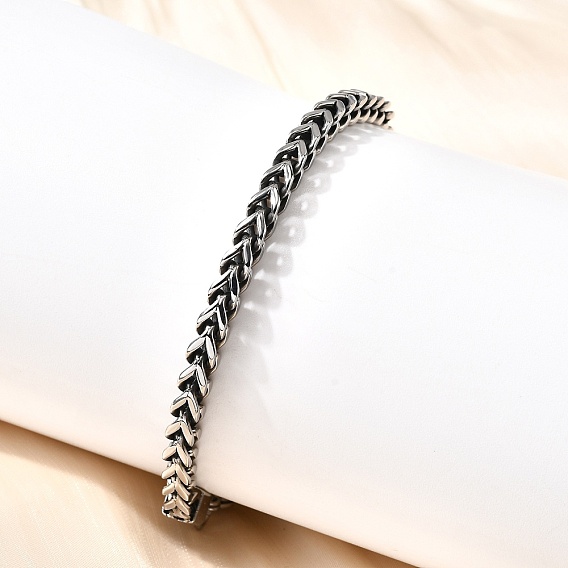 304 браслеты из нержавеющей стали с цепочкой из пшеницы для мужчин и женщин