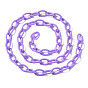 Handmade Opaque Acrylic Cable Chains, Oval