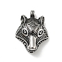 304 Edelstahl Anhänger, Wolf