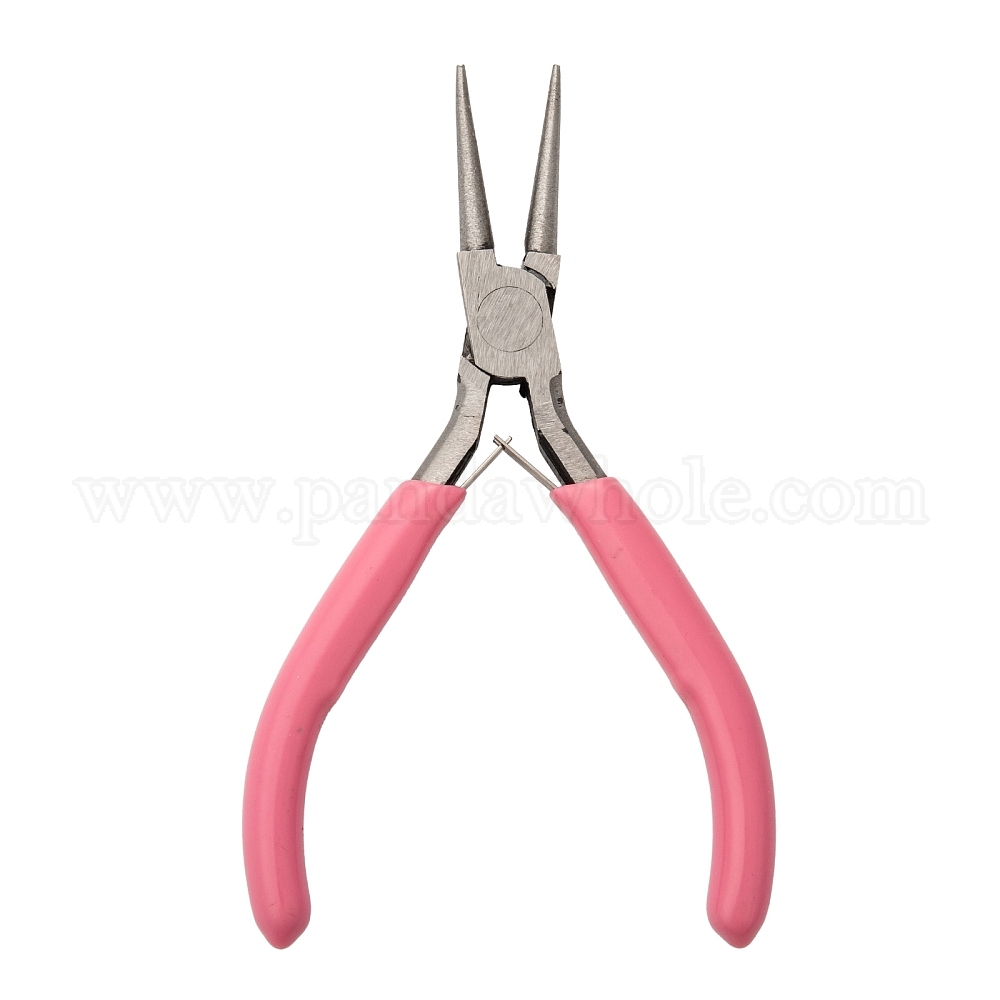 Round Nose Pliers Flat Forming Polishing One Groove Side Carbon Steel 12x7x1cm 