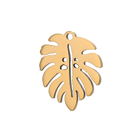 304 подвески из нержавеющей стали, чарм монстеры, ионное покрытие (ip), долговечный