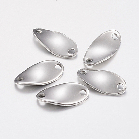 201 Stainless Steel Links/Connectors, Twist Teardrop