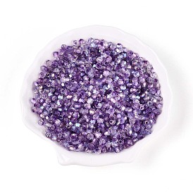 Прозрачные брызги, окрашенные распылением, конус, с покрытием AB цвета, граненые