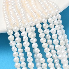 Natural Cultured Freshwater Pearl Beads Strands, Grade 2A+, Potato