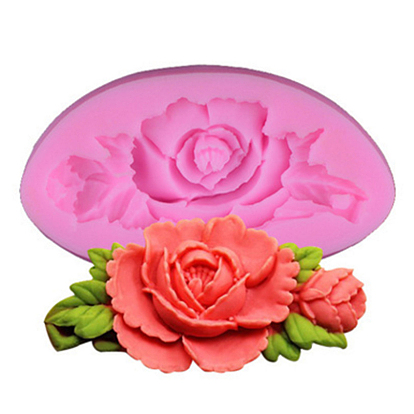Food Grade Silicone Molds, Fondant Molds, For DIY Cake Decoration, Chocolate, Candy, UV Resin & Epoxy Resin Jewelry Making, Peony