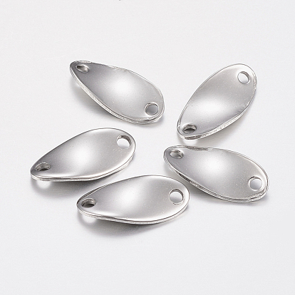 201 Stainless Steel Links/Connectors, Twist Teardrop