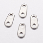 201 Stainless Steel Chain Tabs, Chain Extender Connectors, Oval