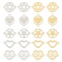 201 Stainless Steel Links Connectors, Laser Cut Links, Mixed Shapes