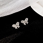 Sparkling Rhinestone Ear Cuff with Butterfly Wings Design for Chic and Unique Look