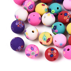 Handmade Polymer Clay Beads, Round