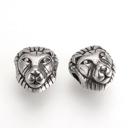 304 Stainless Steel Beads, Lion