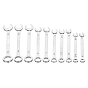 Iron Ratcheting Combination Wrench Sets, 10-Piece, for Home Appliances, Machinery Maintain