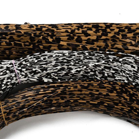 100м леопардовый принт, искусственная кожа, двойная косая бейка, плоский, для шитья, поделки изготовления ювелирных изделий