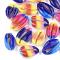 Printed Cowrie Shell Beads, No Hole/Undrilled