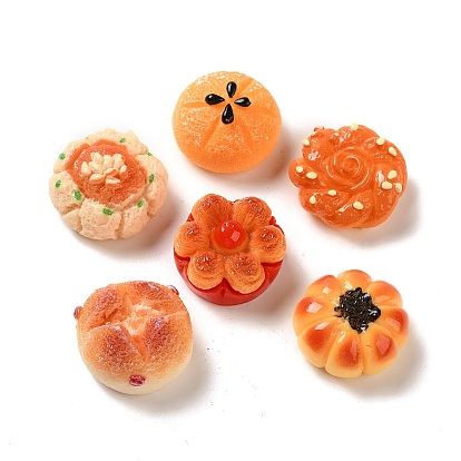 Opaque Resin Imitation Food Decoden Cabochons, Bread