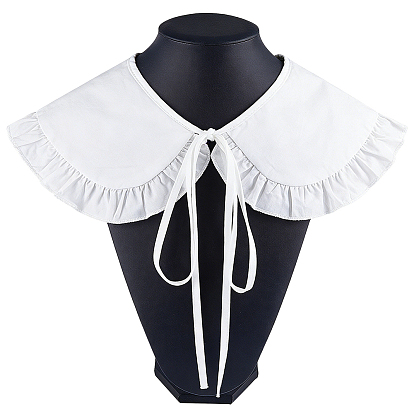 1Съемные женские накладные воротники из полиэстера, отделка горловины с оборками, край аппликации для шитья одежды, аксессуары для одежды diy