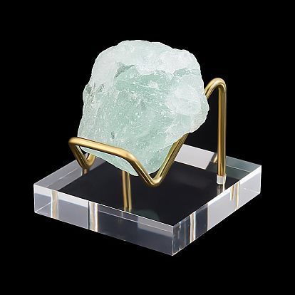 Акриловая рамка дисплея, с латунной фурнитурой , для показа руды