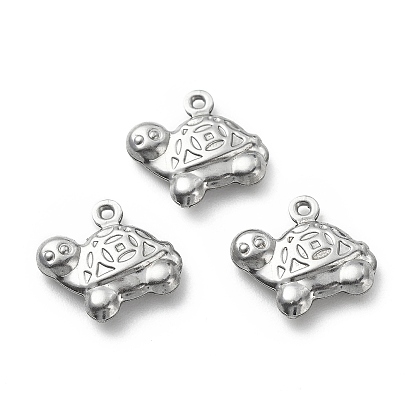 304 Stainless Steel Pendants, Tortoise Charms