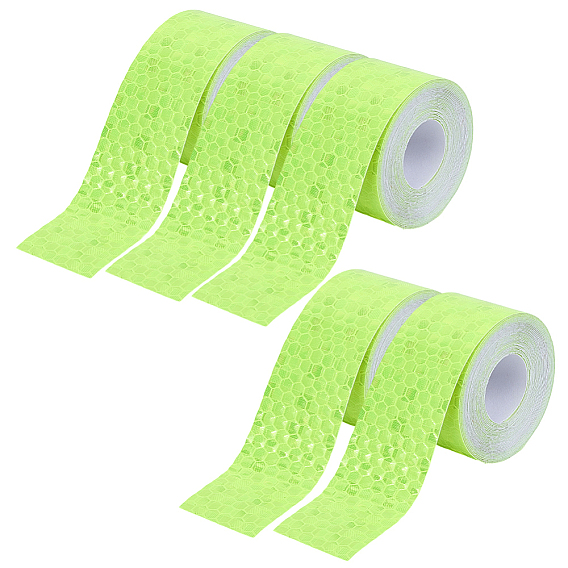 5 рулоны светоотражающей наклейки на автомобиль из ПЭТ и ПВХ Aumo-Mate, наклейка с предупреждением о безопасности автомобиля